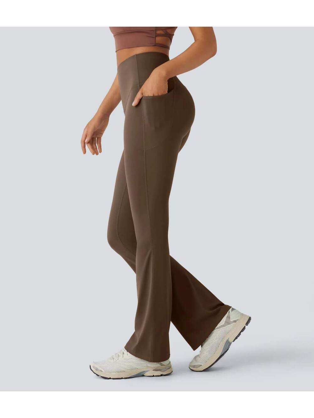 Halara UltraSculpt High Waisted Tummy Control Bootcut Leggings Size Medium
